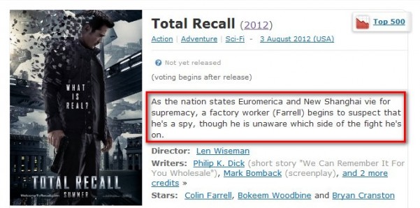 Total Recall Remake Totally Awesome?, The NEW Hollywood Video